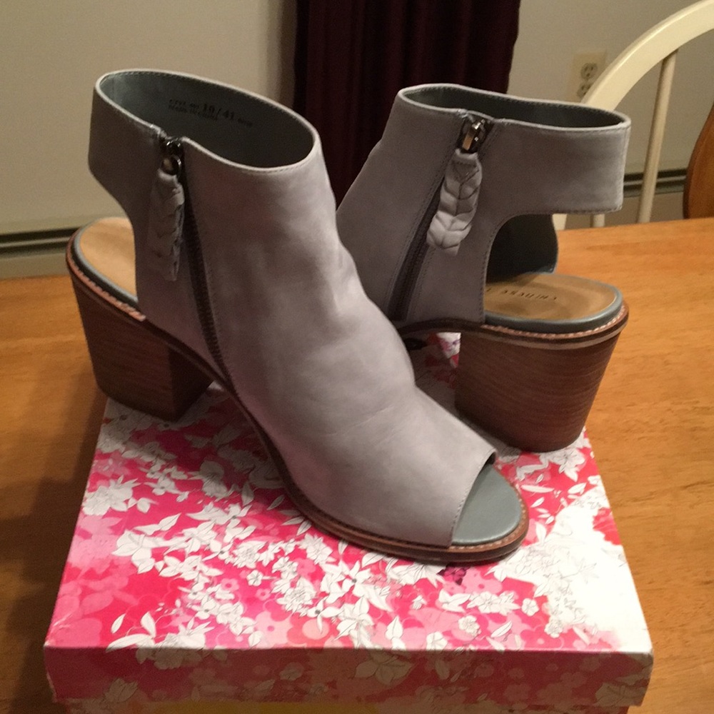Booties - blue gray color
